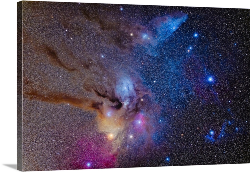 The Rho Ophiuchi Complex Of Dust Lanes And Reflection Nebulas