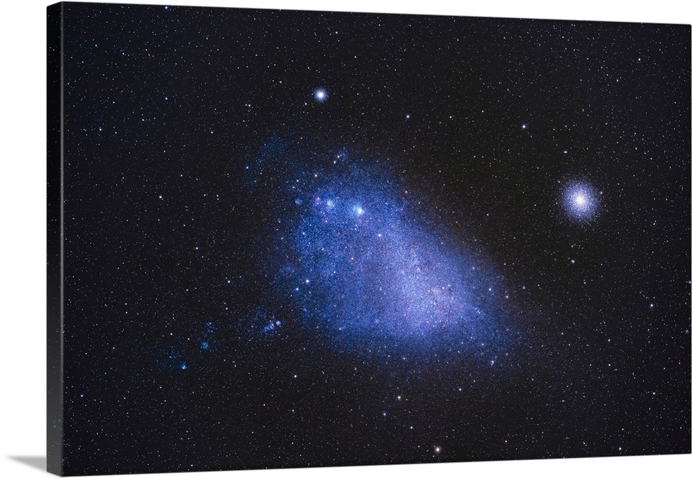 The Small Magellanic Cloud, With Globular Cluster NGC 104 At Right