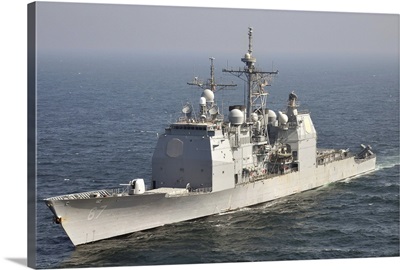 The Ticonderoga-class guided-missile cruiser USS Shiloh