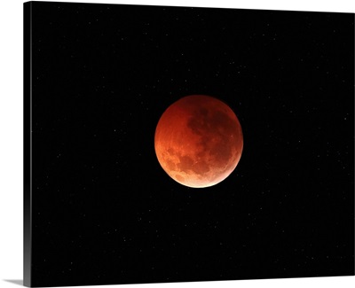 The totality phase of a lunar eclipse during the 2010 solstice