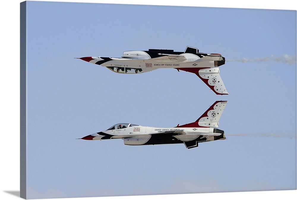 November 10, 2012 - F-16 Thunderbirds in an inverted calypso pass formation during a training session for the Aviation Nat...