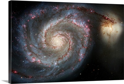 The whirlpool galaxy M51 and companion galaxy