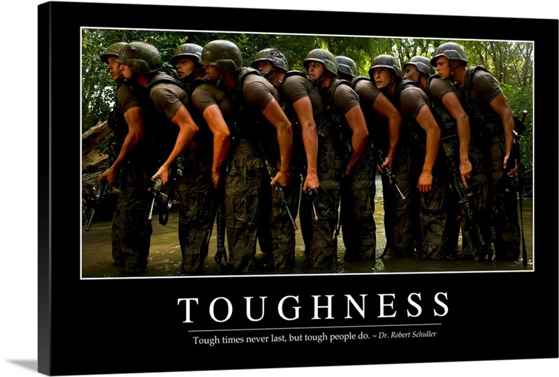 Toughness: Inspirational Quote and Motivational Poster | Great Big Canvas