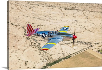 TP-51C Mustang over the central Arizona desert