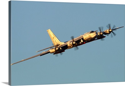 Tu-95MSM Strategic Bomber With X-101 Missiles Performing Test Flight