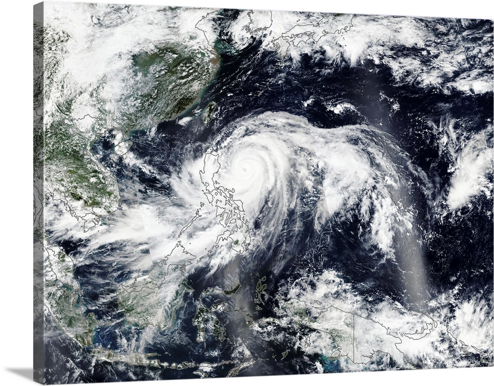 Typhoon Mangkhut approaching the Philippines.