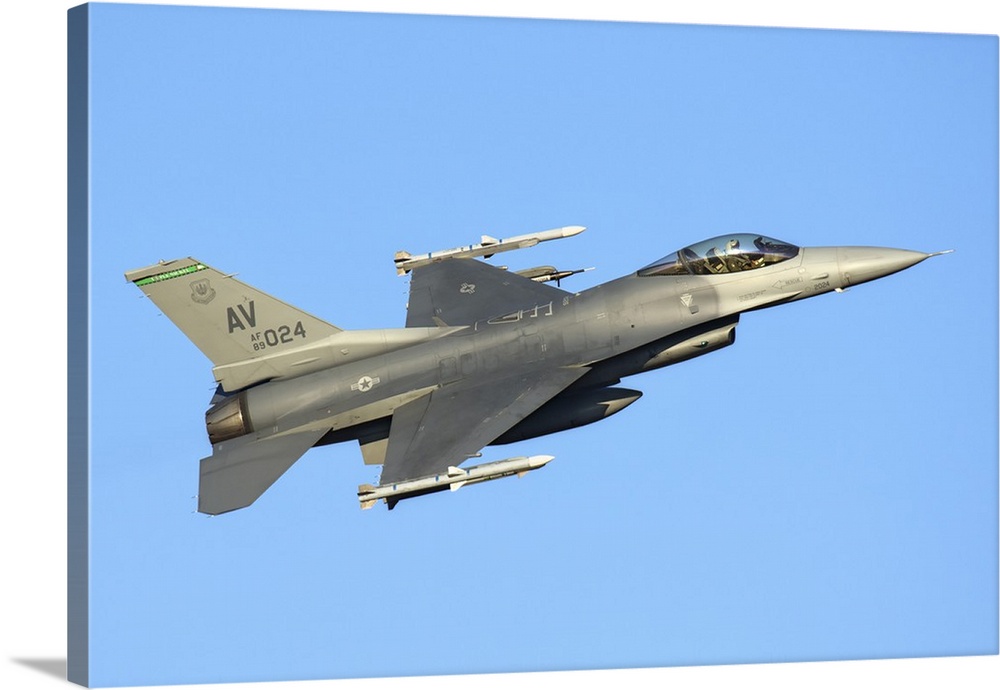 U.S. Air Force F-16C Block 40 of the 555th Fighter Squadron, 31st Operations Group, takes off from Aviano Air Base, Italy,...