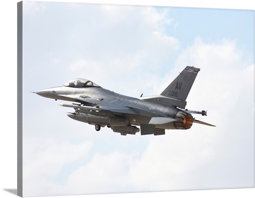 U.S. Air Force F-16CM taking off from Ovda Air Base, Israel.