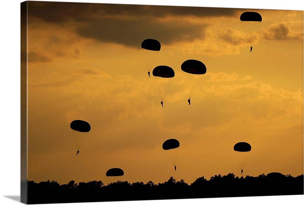 Landscape, large photograph taken on September 12, 2010 of a group of U.S. Army Soldiers from the 82nd Airborne Division p...