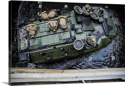 U.S. Marines In An Amphibious Assault Vehicle