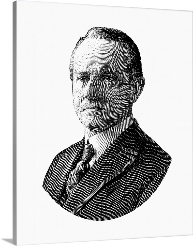 United States political history design of President Calvin Coolidge.