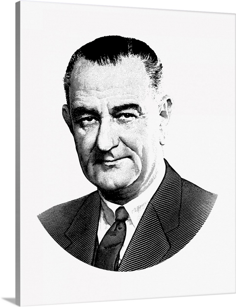 United States political history design of President Lyndon Baines Johnson.