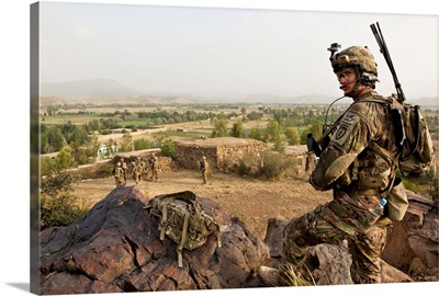 US Army Specialist provides security in Afghanistan