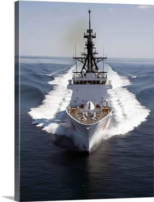 US Coast Guard Cutter Waesche in the navigates the Gulf of Mexico