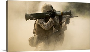 US Marine Fires An M136 AT4 Rocket Launcher image thumbnail