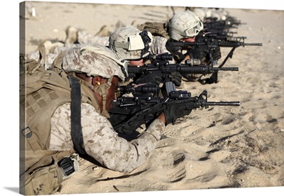 US Marines Train In Combat Marksmanship During Enhanced Mojave Viper