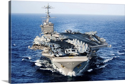 USS John C Stennis transits the Pacific Ocean
