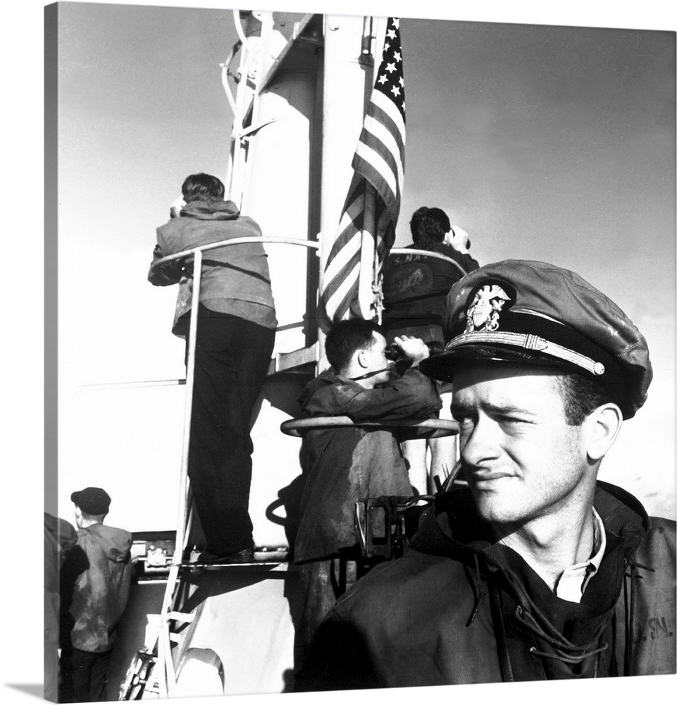 USS Sea Dog prowls the Pacific in search of enemy shipping, 1945.