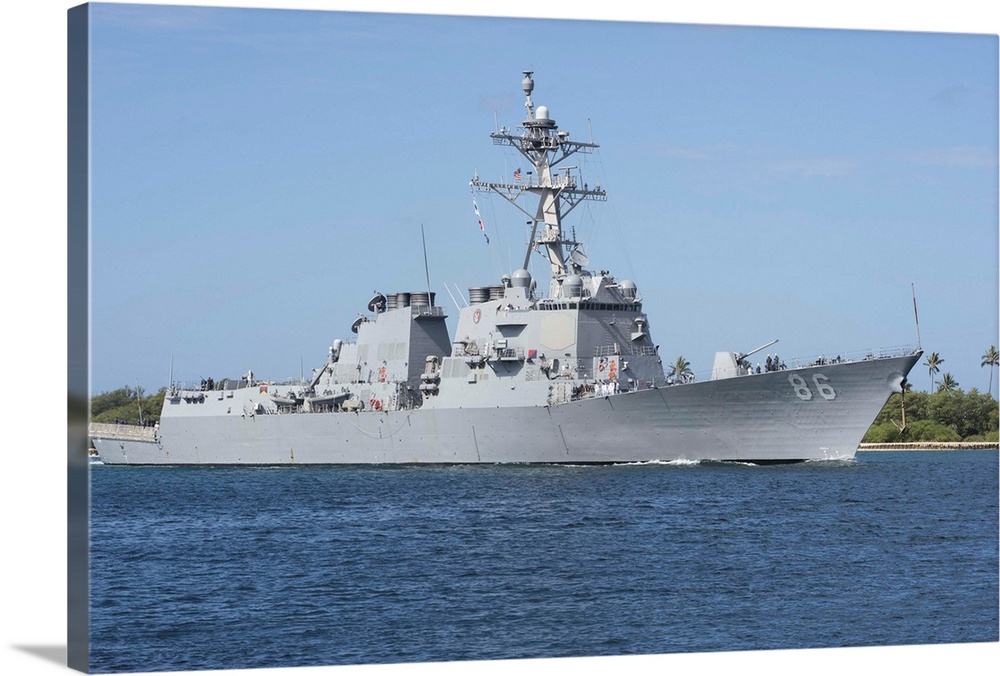 USS Shoup arrives at Joint Base Pearl Harbor-Hickam, Hawaii.