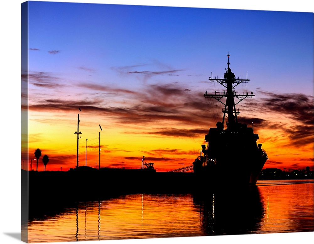 USS Spruance is pierside at Naval Weapons Station Seal Beach, California.