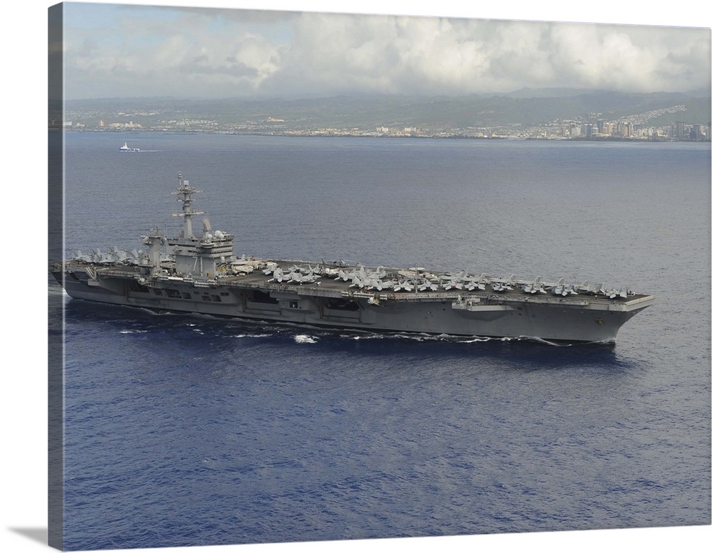 USS Theodore Roosevelt departs from Joint Base Pearl Harbor-Hickam, Hawaii.