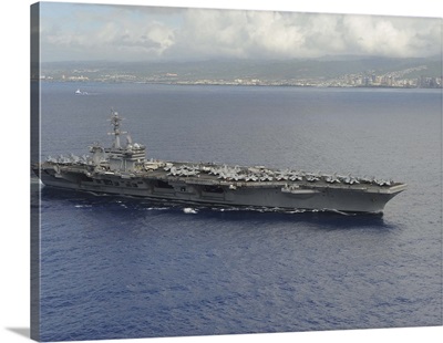 USS Theodore Roosevelt Departs From Joint Base Pearl Harbor-Hickam, Hawaii