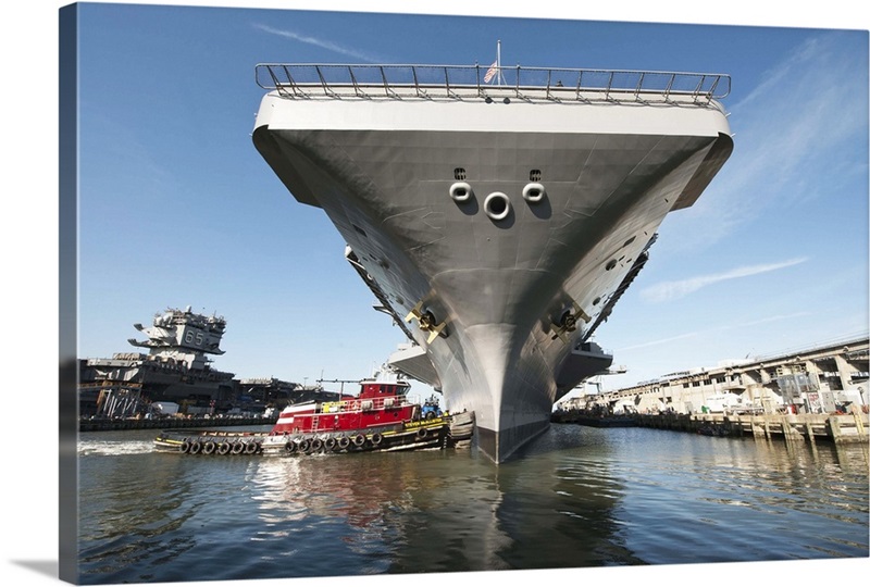 USS Theodore Roosevelt pulls out of Newport News Shipyard Great Big