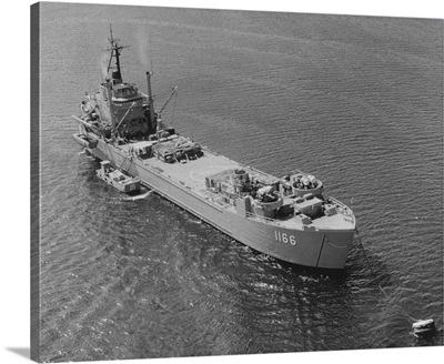 USS Washtenaw County (LST-1166) moored in Subic Bay, Philippines.