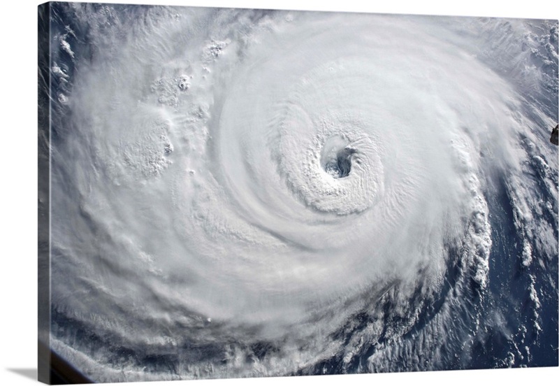 View From Space Of Hurricane Florence In The Atlantic Ocean | Great Big ...