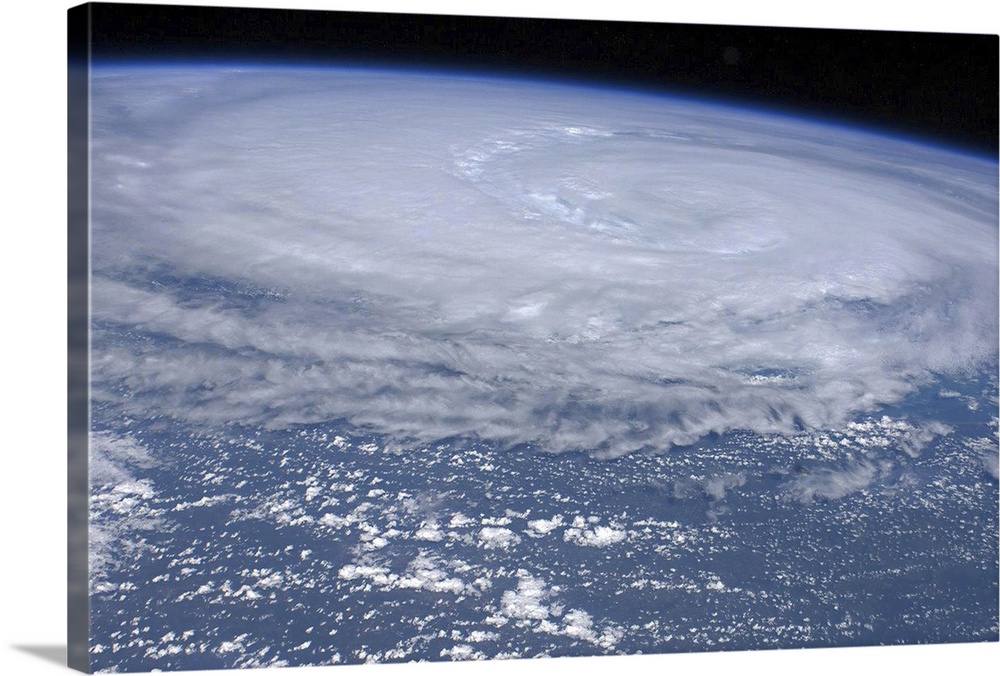 August 26, 2011 - View from space of Hurricane Irene off the east coast of the United States.