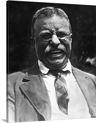 Vintage Portrait Featuring A Smiling Theodore Roosevelt, Taken On May 3rd, 1921
