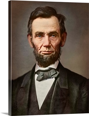 Vintage portrait of President Abraham Lincoln.