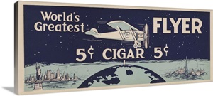 Vintage Poster Of Charles Lindbergh's Plane, The Spirit Of St. Louis image thumbnail