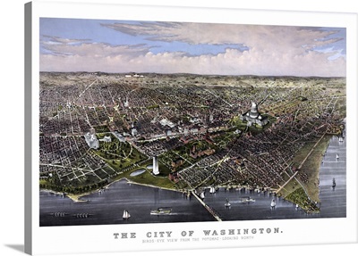 Vintage print of Washington D.C