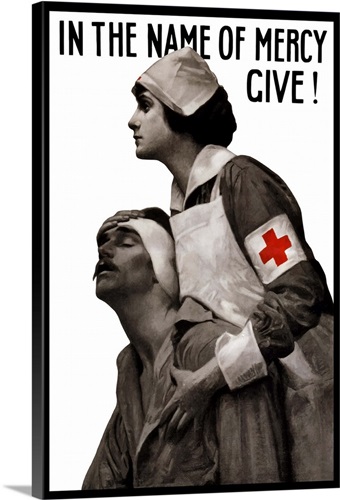 Nursing,vintage Reproduction of WWI Poster the Red Cross Serves