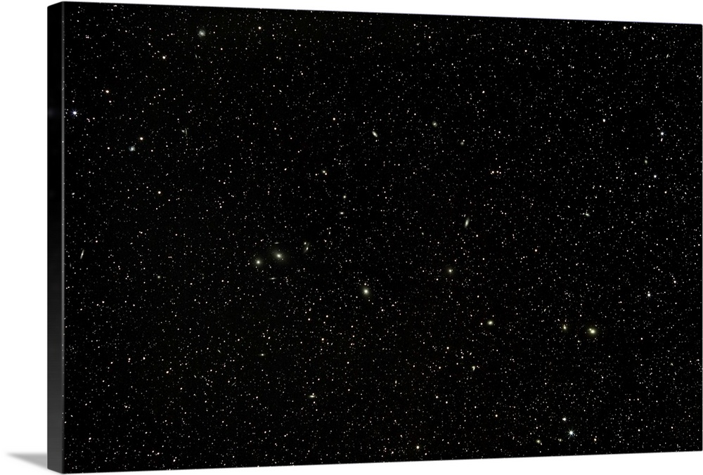 Widefield view of the constellations Virgo and Coma Berenices, showing thousands of galaxies.