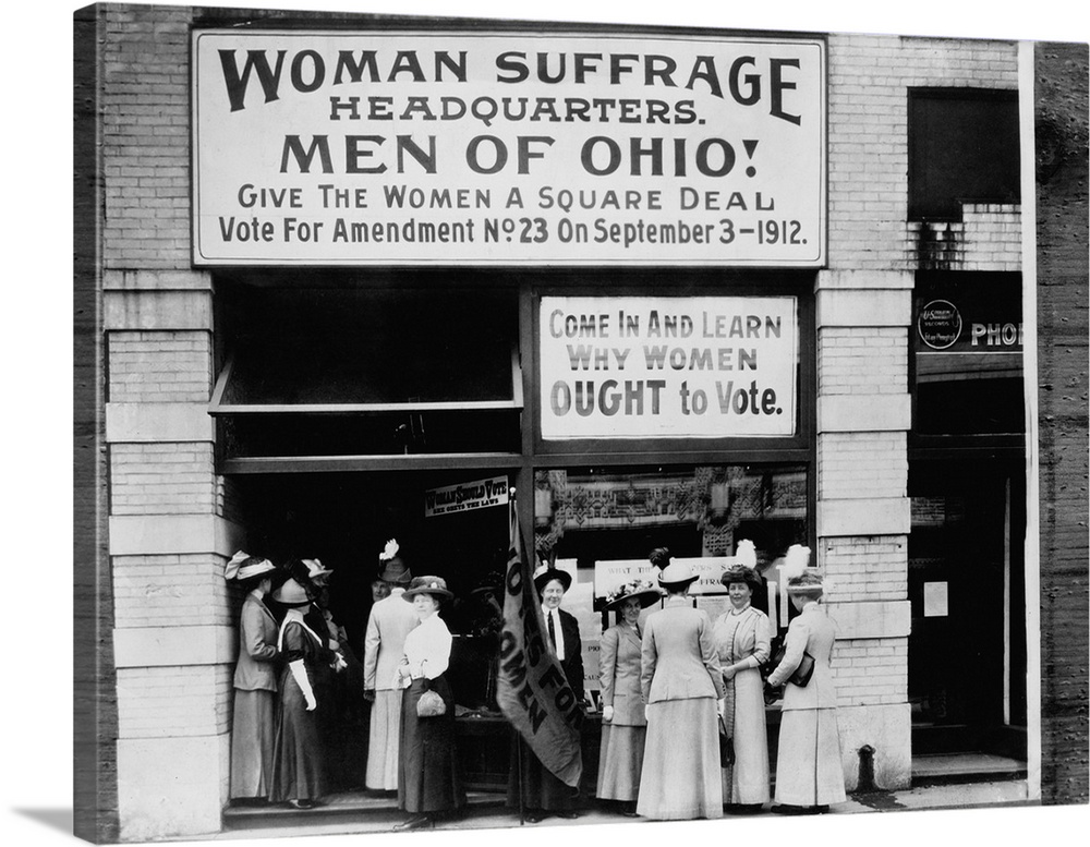 Woman suffrage headquarters in Upper Euclid Avenue, Cleveland.