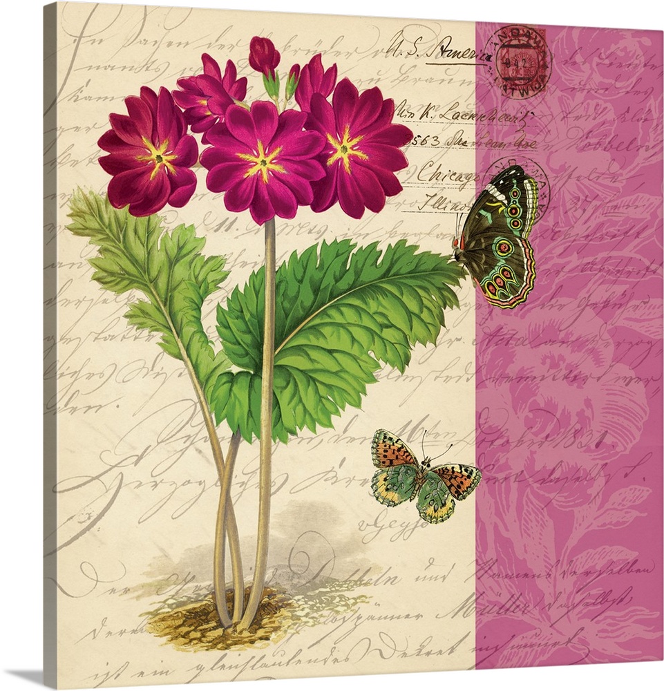 Bookmark Botanical - Primrose