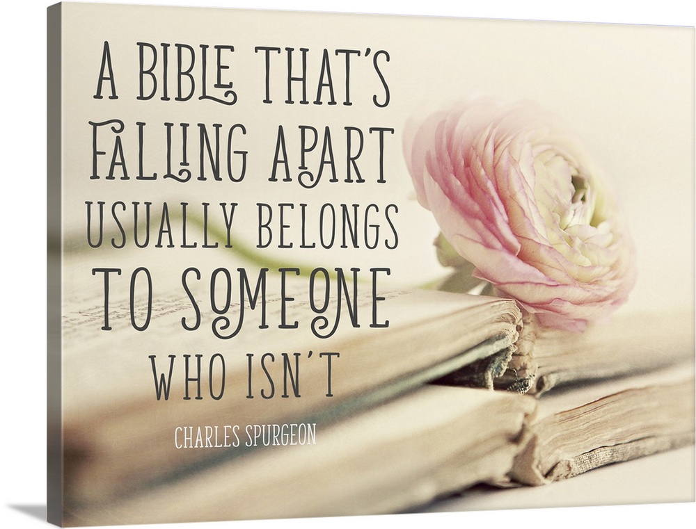 "A Bible That's Falling Apart Usually Belongs to Someone Who Isn't" -Charles Spurgeon