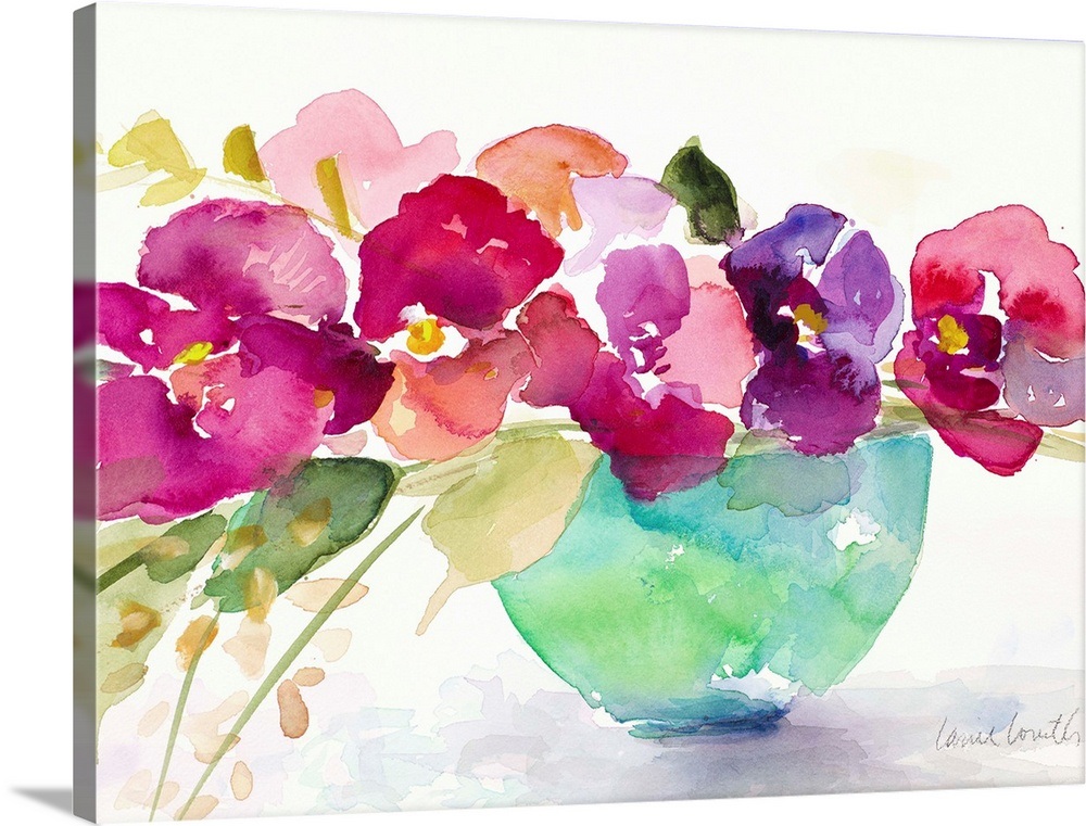 Bowl of Blooms Wall Art, Canvas Prints, Framed Prints, Wall Peels