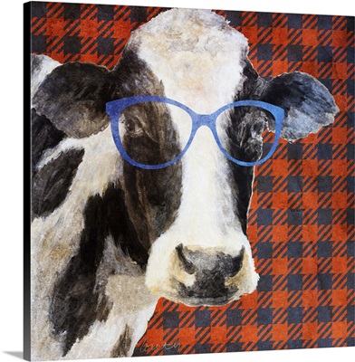 Cool Cow on Pattern