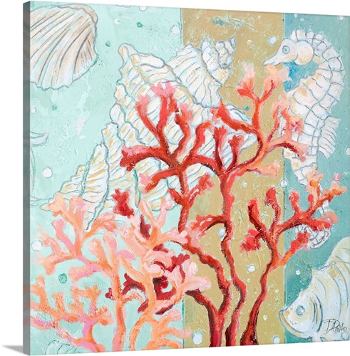 Coral Reef II Stretched Canvas Print