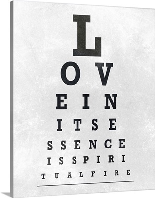Eye Chart Typography I