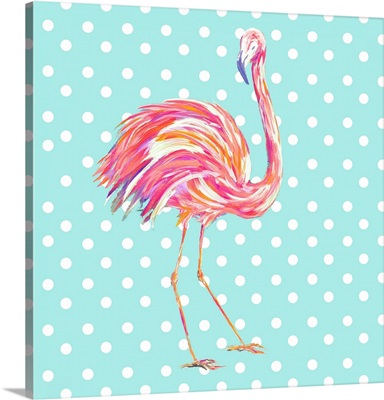 Flamingo with Dots