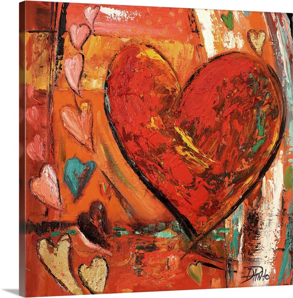 Hippie Hearts I Wall Art, Canvas Prints, Framed Prints, Wall Peels ...