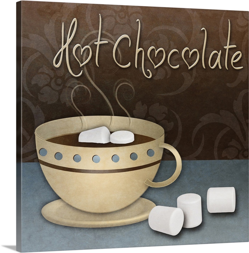 Hot Chocolate Wall Art, Canvas Prints, Framed Prints, Wall Peels