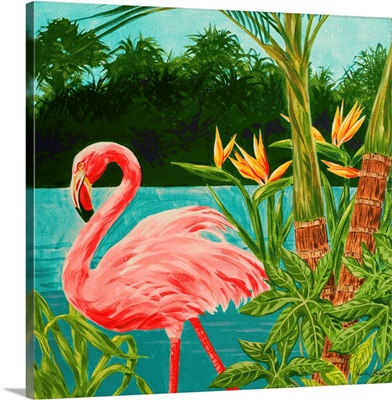 Hot Tropical Flamingo I