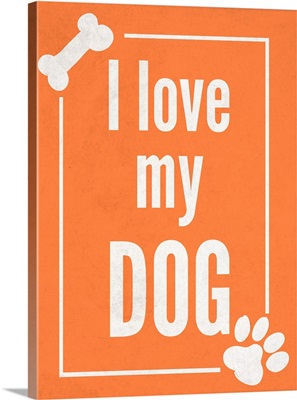 Love my Dog Orange