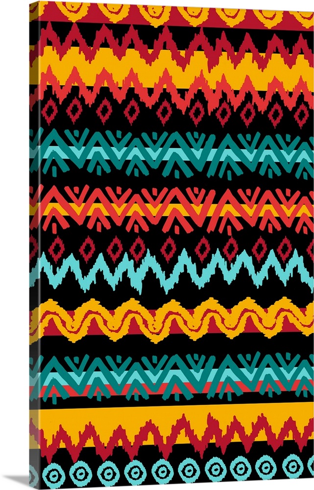 A tribal patterned design.
