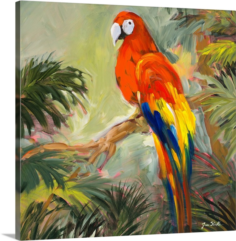 Parrots at Bay I | Great Big Canvas